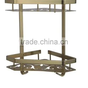 Hot Sale Never Rust Bathroom Aluminium Single Corner Shelf China Supplier Bathroom Corner Towel Shelf thumbnail-3