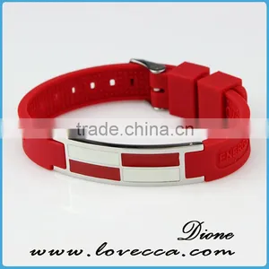 Various Colors Silicone Bio Magnetic Band Women and Man Health Energy Bracelet thumbnail-1