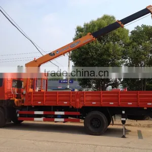 160 Kn.m at 2.5 m Crane Truck 6.3 Ton Truck Mounted Crane SQ6.3S3 High Quality on Sale Truck Crane thumbnail-3