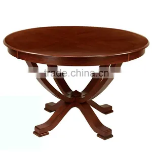 Custom Made Modern Classic Furniture Cherry Wooden Round Table Top Coffee Dining Table thumbnail-1