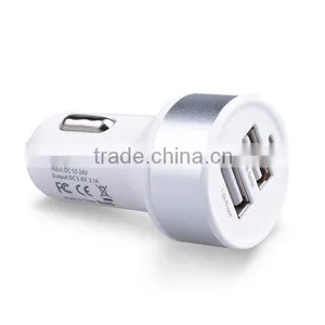 2016 Hot Selling Portable Double Micro USB Car Charger For Apple and Andriod Device thumbnail-3