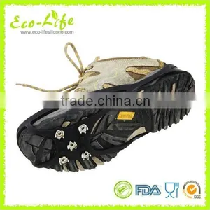 4 Sizes Outdoor Anti-slip Silicone Shoe Spikes Grips, Snow Ice Crampons, Hiking Cleats thumbnail-3