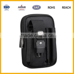 High Quality Cheap 300D Men Cycling Sport Waist Bag With Hasp Mobile Phone Pocket thumbnail-1