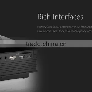 1200Lumens Cheap Mini Video HDMI 3D Full HD WIfi LED Classroom Projector UC46 thumbnail-5