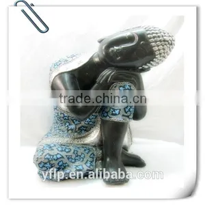 Resin Sitting and Closing Eyes Hindu God Craft for Home Decoration thumbnail-1