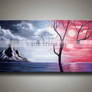 Hand Painted Modern Art Landscape Painting thumbnail-1