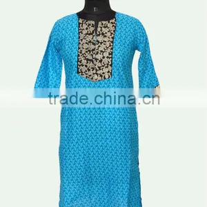 Indian Traditional Ladies Kurtis Top Clothing Supplier And Manufacture thumbnail-1