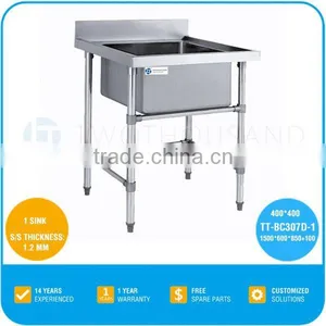 Stainless Steel Sink Machine - Single Sink, AISI 201, 23 Kg, L 1500, TT-BC307D-1 thumbnail-1