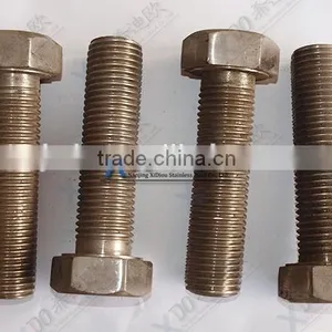 Inconel625 /2.4856 Full Thread Alloy Steel DIN933 Hex Bolt Alloy625 N06625 thumbnail-2