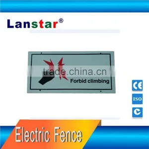 Luminous Warning Signs for Perimeter Electric Fence,both Sides Printed,PVC Materials thumbnail-1