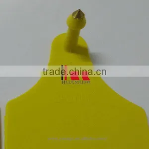 Yellow Ear Tag With Female Tag and Male Tag in Same Size 60*56 mm thumbnail-2
