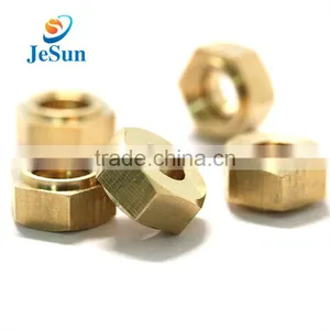 Made in China Hex Brass Nut,cnc Brass Lathe Turning thumbnail-5
