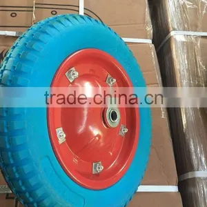 Hot Sale Safe Swivel PU Wheel 3.00-8 For Tool Cart thumbnail-1