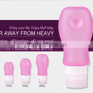 Portable Mixed Size Silicone Travel Container for Shampoo thumbnail-1