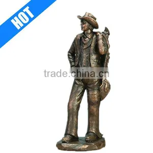 13inch Height Standing Relaxed Country Cowboy Statue for Sale thumbnail-1