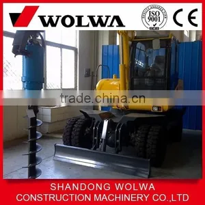 Multi-function Wheel Excavator With Ground Hole Drill for Sale thumbnail-2