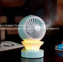 Dingdang Conditioner Fan Mini Misting USB Led Night Light Fan thumbnail-3