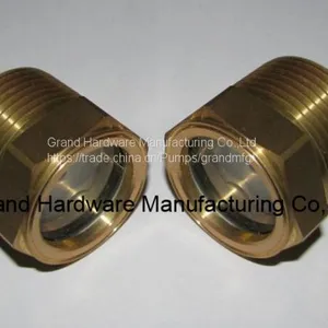 NPT 2 Inch Brass Oil Sight Glass Used for Compressor Pumps Gearboxes Roots Blowers thumbnail-4
