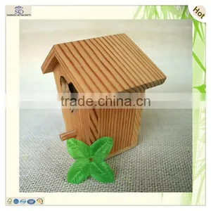 Carved Heart Tree Decoration Wooden Bird House Cages thumbnail-6