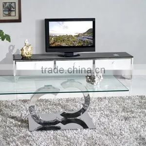 C286 Living Room Furniture Glass Top Cheap Coffee Table thumbnail-3