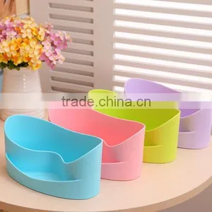 Cy271 Multi-Purpose PP Plastic Desktop Storage Box Case Pen Pencil Holder Plastic Cosmetics Make Up Office Desk Organizer thumbnail-1