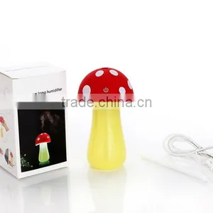 Mini Portable Cartoon Mushroom Cute Design Air Humidifier, Household Colorful LED Light Air Personal Humidifier For Sale thumbnail-6