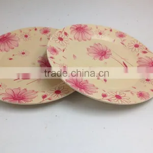 Modern Double Layer Bamboo Fiber Living Room Fruit Dish Cake Plate Rack thumbnail-1