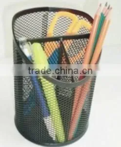 Metal Mesh Round Pen Holder thumbnail-1