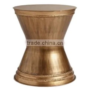 Metal Drum Copper Accent Table thumbnail-1