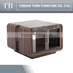 High End Classic Model Wooden Base Marble Coffee Table thumbnail-5