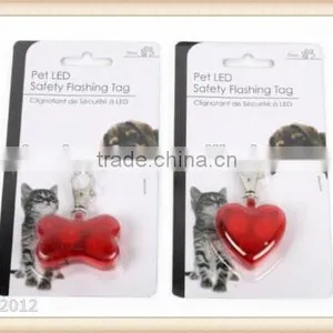 New 2 LED Bone Shape Powerful LED Keychain Mini Luminous Key Chain Pet Warning Light LED Flashing Light Lamp Portable Keyring thumbnail-1