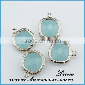 Fashion Jewelry Gold/silver Plated Bezel Stone Natural Various Design Glass Gemstone Bezel Pendant thumbnail-4