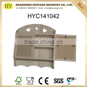 FSC Natural Unfinished Plain DIY Wooden Hanging Box thumbnail-1