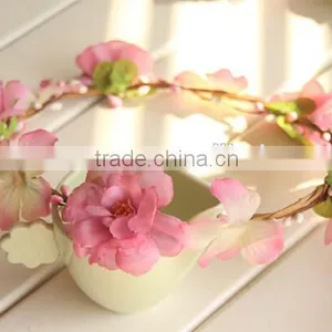 High Quality Bohemian Style Floral Flower Rose Party Wedding Hair Head Wreaths thumbnail-3