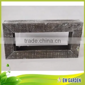 Strudy and Durable Eco-friendly Retangle Wooden Wall-mounted Flower Pot thumbnail-2