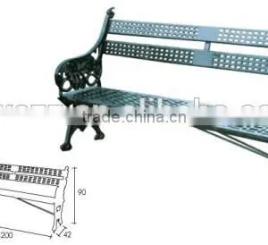 Corrosionresistant Outdoors Cast Iron Bench Legs in China thumbnail-2