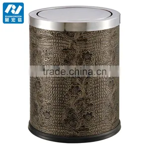 Indoor Stainless Steel Swing Lid Waste Disposal Bin thumbnail-5