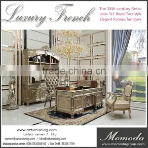 CB41Antique Royal Rococo Black Silver Glossy Neoclassic French High End Elegant Bedroom Furniture Set thumbnail-5