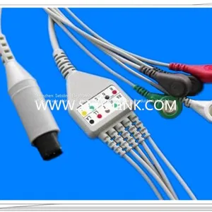 Generic AAMI 6 Pin One Piece ECG Cable thumbnail-1