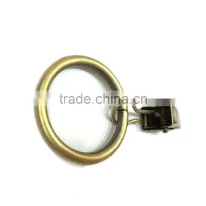 Small Curtain Ring With Clip / Steel Rod Ring With Clip Hanging / A Ring With A Clip thumbnail-3