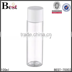 2017 Hot New Products Cosmetic Lotion Plastic Cap Clear Empty 100ml Plastic Bottle Wholesale thumbnail-1