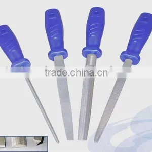 7 INCH SK-7 STEEL HAND FILE SET WITH PLASTIC HANDLE FOR WOODWORKING TOOLS thumbnail-1