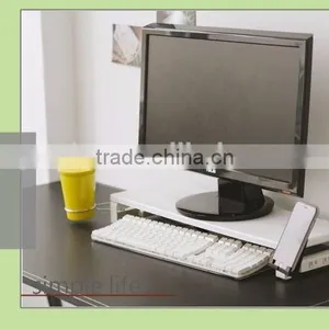 Monitor PC Stand With USB Hubs & Plug, Glass Compute Monitor Stand thumbnail-4