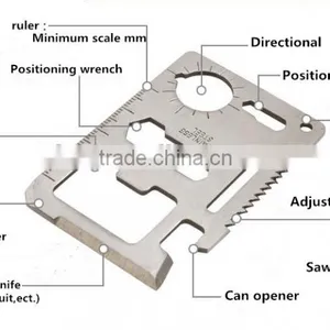 2016 Fashion Outdoor Camping Army Card Knife Credit Card Knife Card thumbnail-5