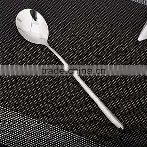 LFGB Stainless Steel Kitchen Utensil Korea Round Spoon HT62 thumbnail-5