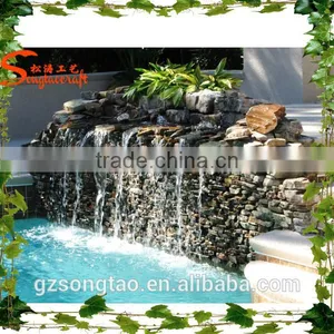 Hot Sale FRP Reinforced Concrete Artificial Large Outdoor Hot Spring Waterfall Rockies Fountain thumbnail-3