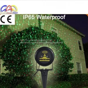 Xmas Laser Landscape Projector Red&Green Christmas Lawn Laser Projector thumbnail-1