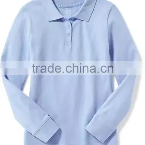 Mulit-color School Pique Uniform Polo Shirts Design With Pictutures Kids Wear HSs5251 thumbnail-5