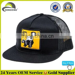 Stylish 5 Panel Black Neon Snapback Trucker Hats thumbnail-1