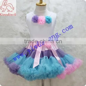 Hot Sale Cotton Shirts, Colorful Pettiskirts, Kids Pettiskirt Set,pettitops thumbnail-1